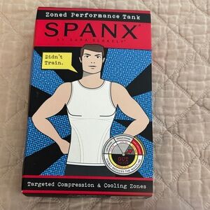SPANX Men's Ultra Sculpt Zoned Performance Tank Sculpting Tank Size Medium